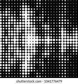 Grunge halftone black and white dots texture background. Spotted vector Abstract Texture
