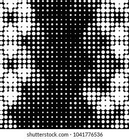 Grunge halftone black and white dots texture background. Spotted vector Abstract Texture
