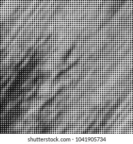 Grunge halftone black and white dots texture background. Spotted vector Abstract Texture
