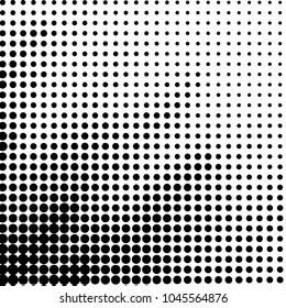 Grunge halftone black and white dots texture background. Spotted vector Abstract Texture
