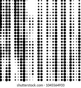 Grunge halftone black and white dots texture background. Spotted vector Abstract Texture
