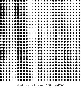 Grunge halftone black and white dots texture background. Spotted vector Abstract Texture
