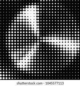 Grunge halftone black and white dots texture background. Spotted vector Abstract Texture
