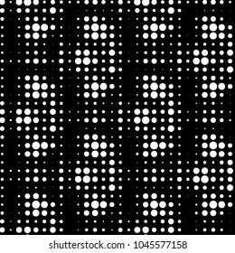 Grunge halftone black and white dots texture background. Spotted vector Abstract Texture
