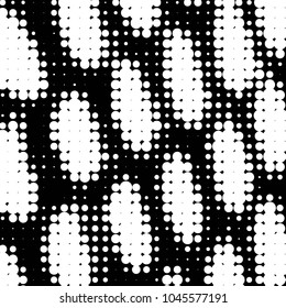 Grunge halftone black and white dots texture background. Spotted vector Abstract Texture
