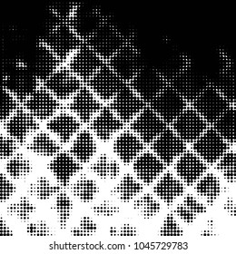 Grunge halftone black and white dots texture background. Spotted vector Abstract Texture
