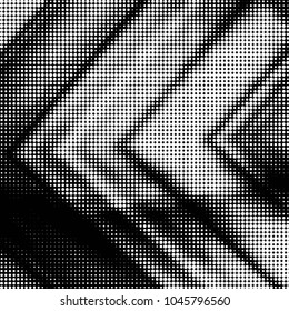 Grunge halftone black and white dots texture background. Spotted vector Abstract Texture
