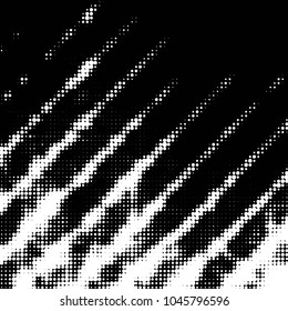Grunge halftone black and white dots texture background. Spotted vector Abstract Texture
