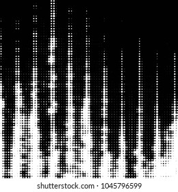 Grunge halftone black and white dots texture background. Spotted vector Abstract Texture
