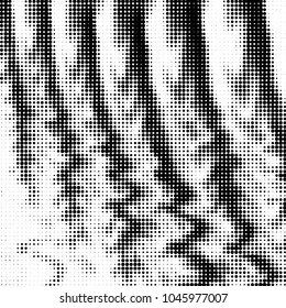 Grunge halftone black and white dots texture background. Spotted vector Abstract Texture
