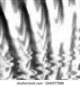 Grunge halftone black and white dots texture background. Spotted vector Abstract Texture
