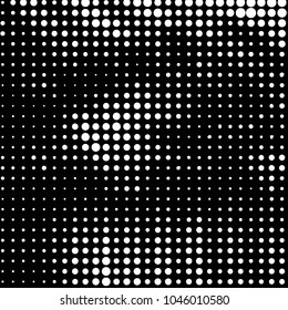 Grunge halftone black and white dots texture background. Spotted vector Abstract Texture
