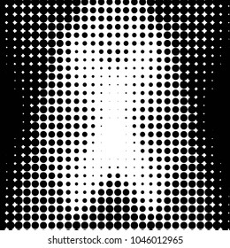Grunge halftone black and white dots texture background. Spotted vector Abstract Texture
