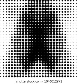 Grunge halftone black and white dots texture background. Spotted vector Abstract Texture
