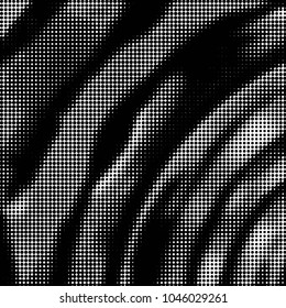 Grunge halftone black and white dots texture background. Spotted vector Abstract Texture
