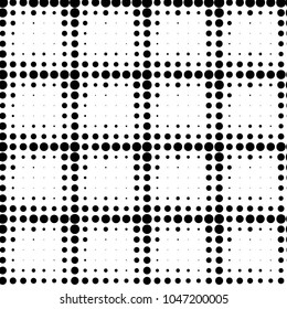 Grunge halftone black and white dots texture background. Spotted vector Abstract Texture
