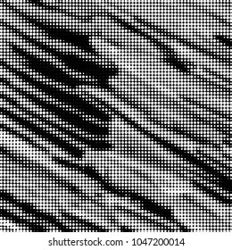 Grunge halftone black and white dots texture background. Spotted vector Abstract Texture
