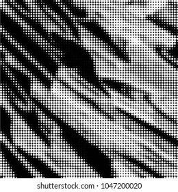 Grunge halftone black and white dots texture background. Spotted vector Abstract Texture
