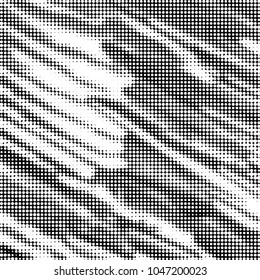 Grunge halftone black and white dots texture background. Spotted vector Abstract Texture
