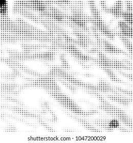 Grunge halftone black and white dots texture background. Spotted vector Abstract Texture
