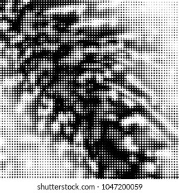 Grunge halftone black and white dots texture background. Spotted vector Abstract Texture
