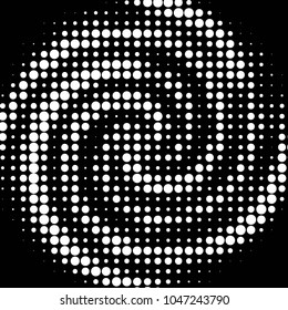 Grunge halftone black and white dots texture background. Spotted vector Abstract Texture
