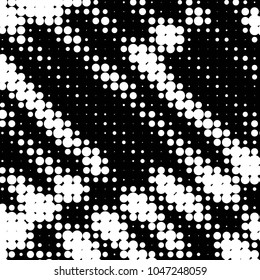 Grunge halftone black and white dots texture background. Spotted vector Abstract Texture
