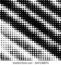 Grunge halftone black and white dots texture background. Spotted vector Abstract Texture
