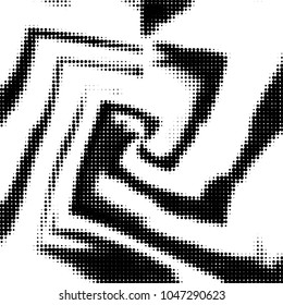 Grunge halftone black and white dots texture background. Spotted vector Abstract Texture
