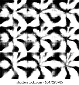 Grunge halftone black and white dots texture background. Spotted vector Abstract Texture
