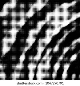 Grunge halftone black and white dots texture background. Spotted vector Abstract Texture
