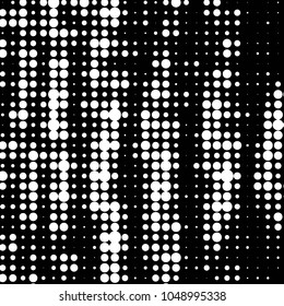 Grunge halftone black and white dots texture background. Spotted vector Abstract Texture
