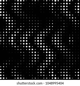 Grunge halftone black and white dots texture background. Spotted vector Abstract Texture
