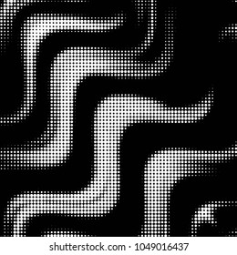 Grunge halftone black and white dots texture background. Spotted vector Abstract Texture
