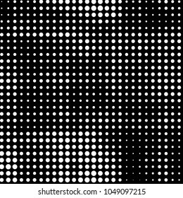 Grunge halftone black and white dots texture background. Spotted vector Abstract Texture
