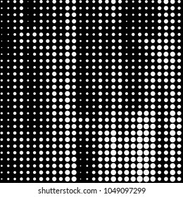 Grunge halftone black and white dots texture background. Spotted vector Abstract Texture
