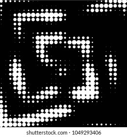 Grunge halftone black and white dots texture background. Spotted vector Abstract Texture
