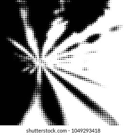 Grunge halftone black and white dots texture background. Spotted vector Abstract Texture
