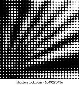 Grunge halftone black and white dots texture background. Spotted vector Abstract Texture
