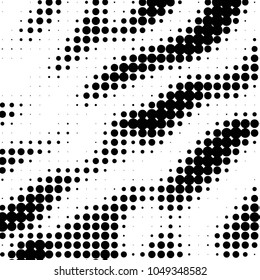 Grunge halftone black and white dots texture background. Spotted vector Abstract Texture
