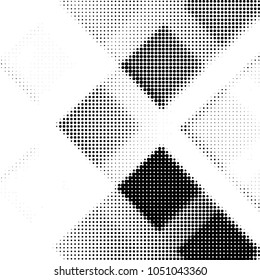 Grunge halftone black and white dots texture background. Spotted vector Abstract Texture
