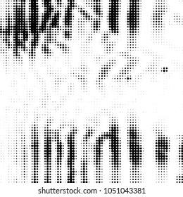 Grunge halftone black and white dots texture background. Spotted vector Abstract Texture
