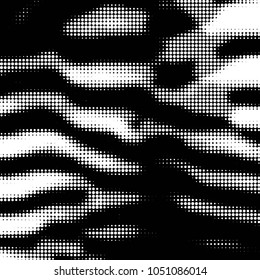 Grunge halftone black and white dots texture background. Spotted vector Abstract Texture
