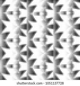 Grunge halftone black and white dots texture background. Spotted vector Abstract Texture
