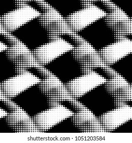 Grunge halftone black and white dots texture background. Spotted vector Abstract Texture
