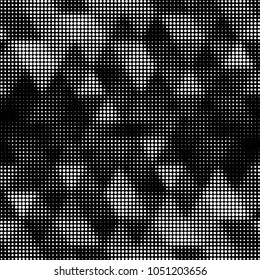 Grunge halftone black and white dots texture background. Spotted vector Abstract Texture
