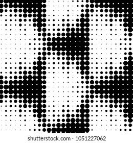 Grunge halftone black and white dots texture background. Spotted vector Abstract Texture
