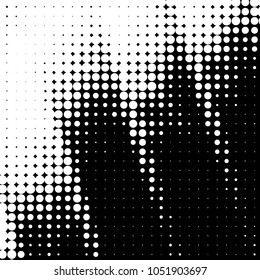 Grunge halftone black and white dots texture background. Spotted vector Abstract Texture
