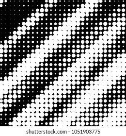 Grunge halftone black and white dots texture background. Spotted vector Abstract Texture
