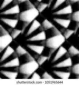 Grunge halftone black and white dots texture background. Spotted vector Abstract Texture
